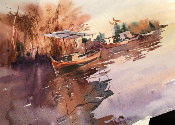 Enjoy painting plein-air workshop with the  Beautiful Russian artist Dina Lepchenkova