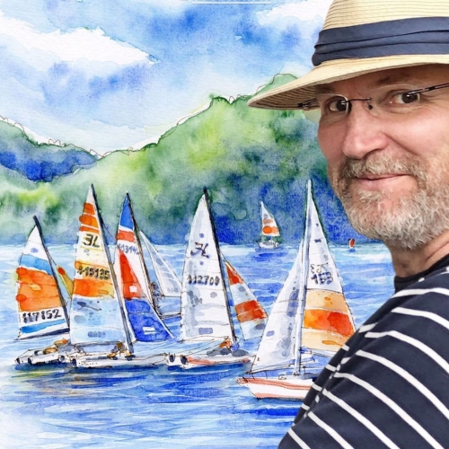 Enjoy a sketching trip with pen and colour with passionate sketcher Hans-Christian Sanladerer